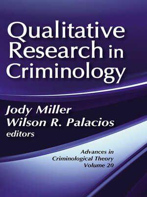 cover image of Qualitative Research in Criminology